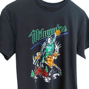 Warren Lotas  Milwaukee Bucks Reaper Deer Graphic T-Shirt Unisex #34